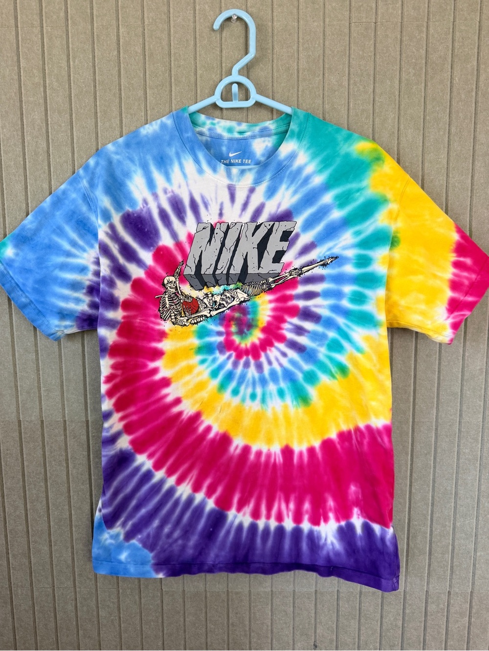 Nike Multicolor Spiral Tie-Dye Graphic Tee